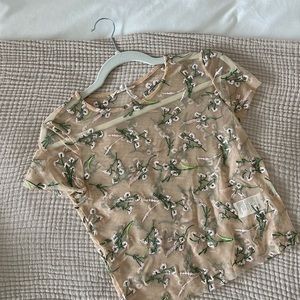 UO Mesh Embroidered Top